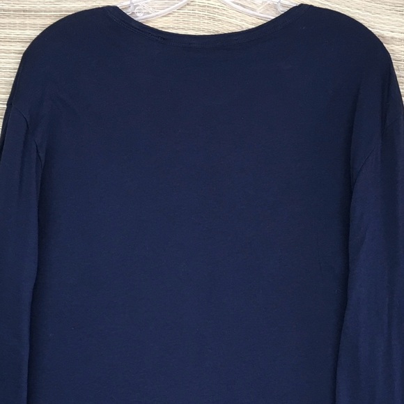 VINCE. 100% Pima Cotton Crew Neck Double Layer Ling Sleeve Tee In Size XL - Picture 6 of 9